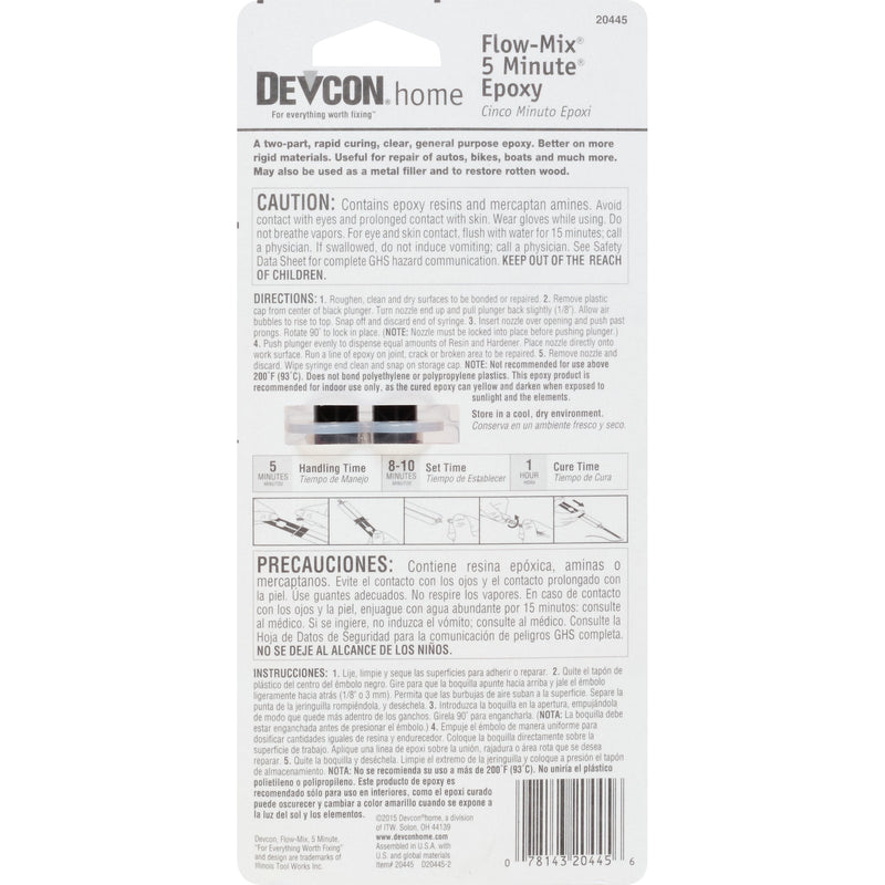 [Australia - AusPower] - AP Products Devcon 20445 Flow-Mix 5-Minute Epoxy - 14 ml 14 Milliliter, (Single Unit) 