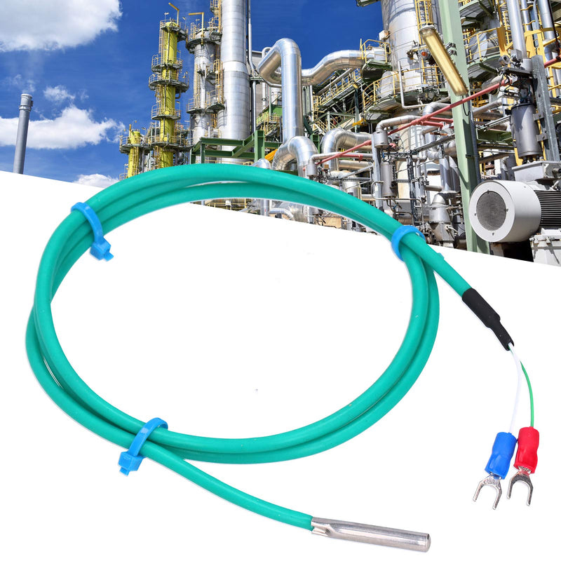 [Australia - AusPower] - 5x30mm K Type Green Thermocouple, Waterproof, Temperature Probes & Sensors Silicone Temperature Sensor with Soft Cable Green 5x30mm Stainless Steel Probe 0 to 200 Celsius(2M) 