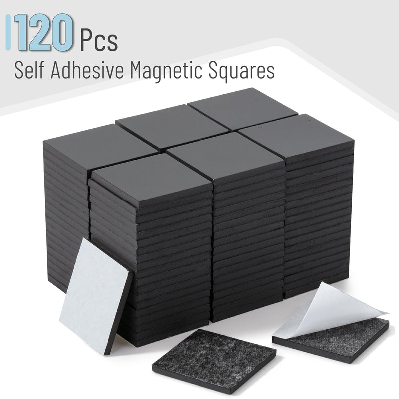 [Australia - AusPower] - Mr. Pen- Self Adhesive Magnet Squares, 120 Pcs, Small Square Magnets with Adhesive Backing 