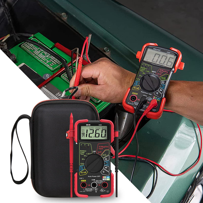 [Australia - AusPower] - Mchoi Hard Portable Case Fits for INNOVA 3320/3340 Digital Multimeter, Case Only Black 
