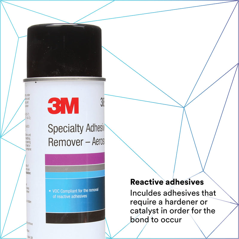 3M Specialty Adhesive Remover, 38987, Solvent-Based, Removes Reactive Adhesives, 15 fl oz 3M Specialty Adhesive Remover 15 Fl Oz (Pack of 1)