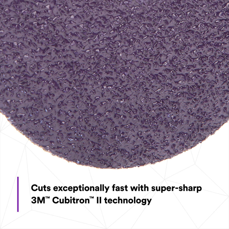 3M Cubitron II Abrasive Fibre Disc, 33415, 5 in x 7/8 in, 60+ Grit, 5 Pack, High Performance, Fast Cutting, Long Lasting