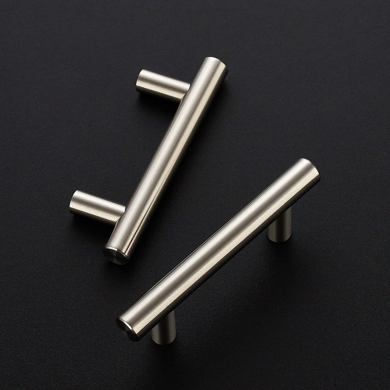 Ravinte 18 Pack 3-15/16 Inch Cabinet Handles Brushed Nickel Stainless Steel Kitchen Drawer Pulls Cabinet Pulls 3-15/16"Length,2-1/2" Hole Center 3-15/16 Inch（2-1/2 Inch Hole Center）
