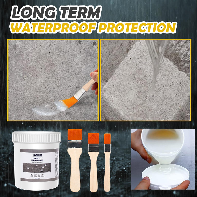 [Australia - AusPower] - 21 OZ (600g) Jaysuing Invisible Waterproof Agent, Waterproof Sealant, Transparent Waterproof Coating, Waterproof Anti-Leakage Agent, Transparent Repairing Leak Waterproof Adhesive 21OZ 