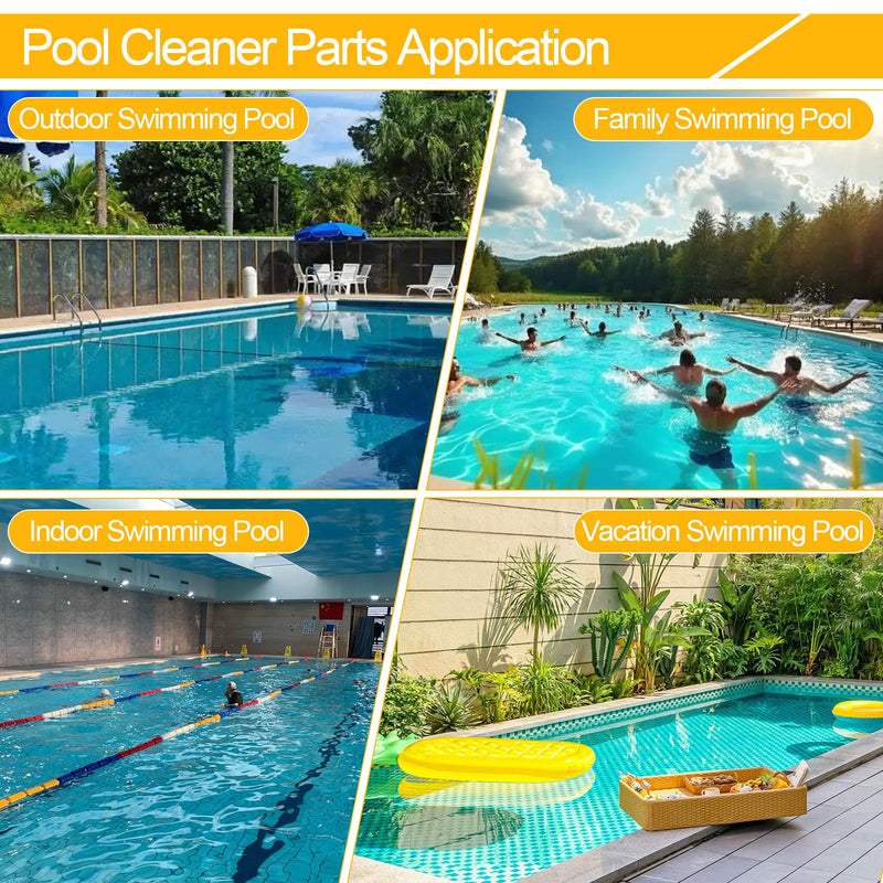 [Australia - AusPower] - Pool Cleaner Tire Combo Kit for Hayward Pool Vacuums fit for Poolvergnuegen with Super Hump Front 896584000-143 and Rear Tires 896584000-082 Robot Vacuums(2pcs front tires + 2pcs back tires) 2pcs front tires + 2pcs back tires 