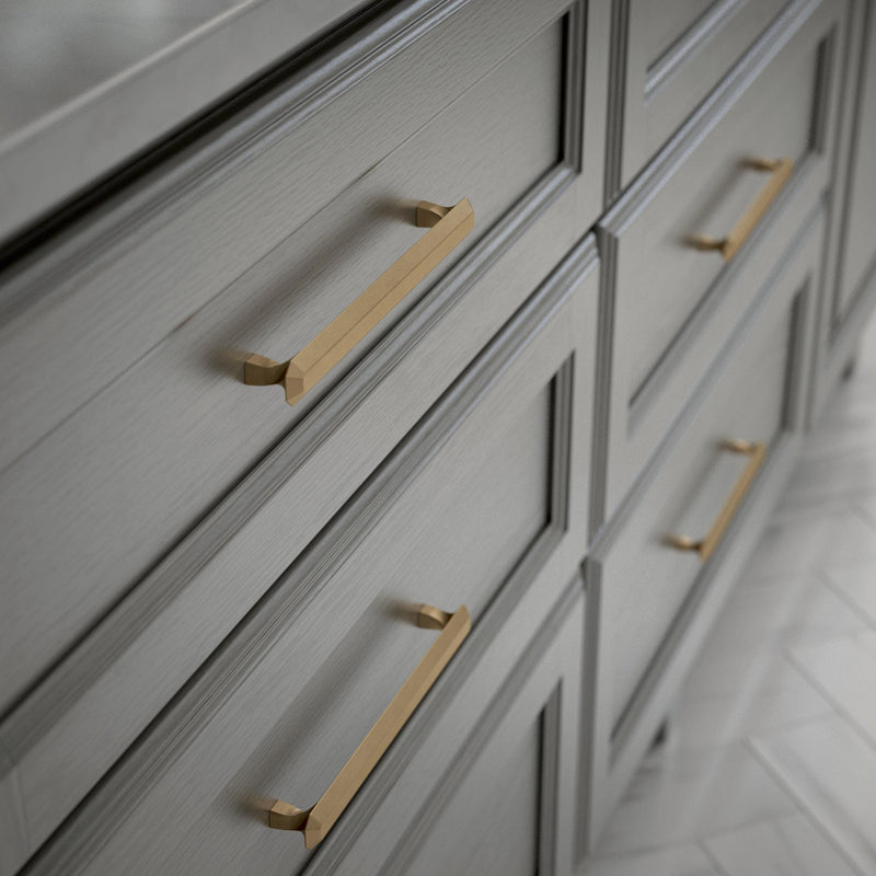 Franklin Brass (5-Pack) – Champagne Bronze Cabinet Handles, 6-5/16 Inch Hole Center, Classic Pulls for Drawers, Kitchen Cabinet Door, Dressers | Napier 6-5/16" (160mm) 5