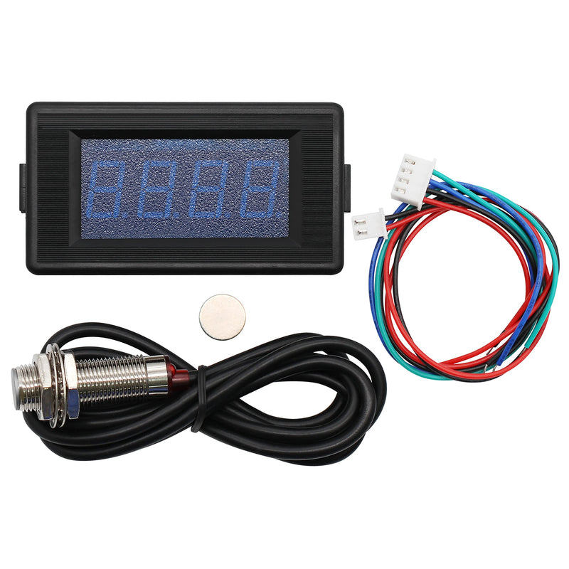 [Australia - AusPower] - DIGITEN DC 12V 24V 4 Digital Blue LED Counter Meter Up Down+Hall Proximity Switch Sensor 