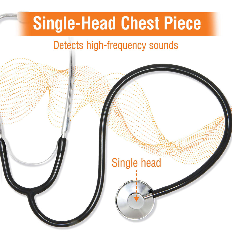 [Australia - AusPower] - Stethoscope for Adults and Pediatrics - Standard Head Stethoscopes for Nurses, Doctors, EMTs - Estetoscopio Profesional 1 Pack 