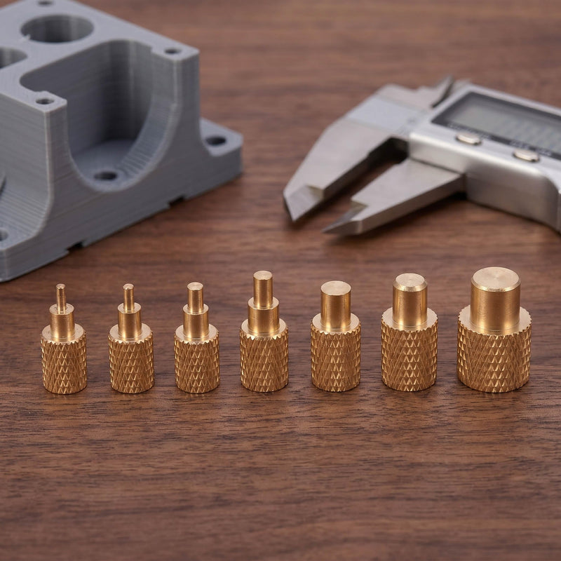 Soldering Tips, Melting Tips with Adapter for Thread Inserts M2-M8, Pack of 7 | Soldering Iron Attachment Compatible with 900M/T18/ST Series, 3D Printer Plastic Pressing Tool (M2 M2.5 M3 M4 M5 M6 M8)