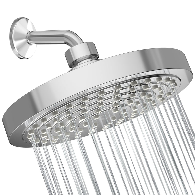 Winthorpe Water Saving Shower Head, High Pressure Showerhead with Widespread Coverage, Easy Installation, Modern Design, Low Flow Eco Mode, 90 Water Jets - Chrome