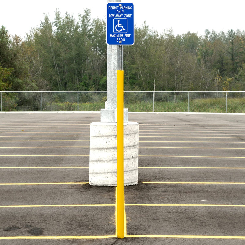SmartSign "Permit Parking Only - Tow-Away Zone, Max Fine $500" Handicap Parking Sign | 12" x 18" 3M Engineer Grade Reflective Aluminum