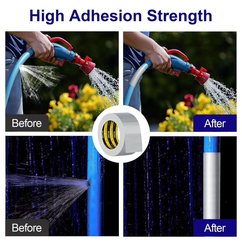Butyl Sealant Tape Waterproof Aluminum Foil, Joist Tape for Decking 4 Inch, Super Sticky, Repair Roof Leak, Sealing Awning Crack, Patching Deck Flashing, All Weather Permanent 16.4FT Silver 4 Inch x 16.4 Feet