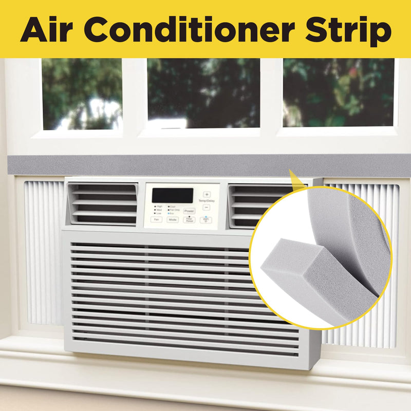 [Australia - AusPower] - moonoom 2 Pcs Foam Air Conditioner Weatherseal Tape-2''x1''x6.5ft Air Conditioner Foam Tape-Non-Adhesive Foam Seal Strip with Glue Point for Air Conditioner Door Window Seal 2''x1''x6.5ft-2pcs 