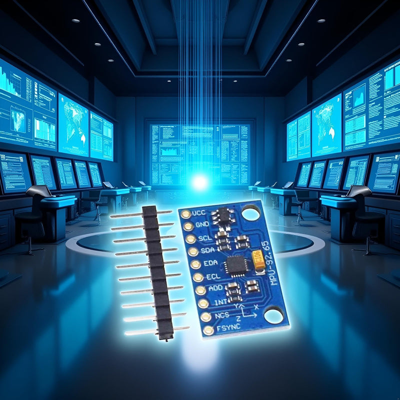 [Australia - AusPower] - 1Pc Blue IIC I2C SPI MPU6500 MPU-6500 6-Axis Gyroscope Accelerometer Sensor Module Replace MPU6050 with Pins GY-6500,Acceleration Sensors Industrial and Scientific 