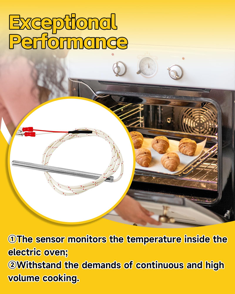 [Australia - AusPower] - Commercial Oven Temperature Sensor Probe Replace for 353589-1 00-353589-00001, Replacement Temperature Probe Compatible with Vulcan Hart Models 
