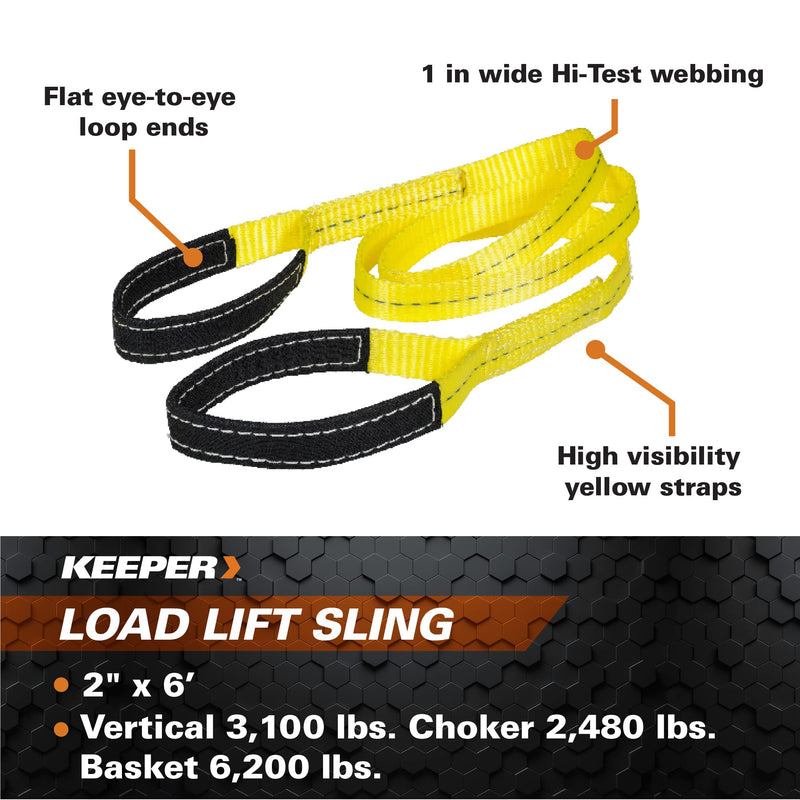 [Australia - AusPower] - Keeper (02612 6' x 2" Lift Sling 2" x 6’ 
