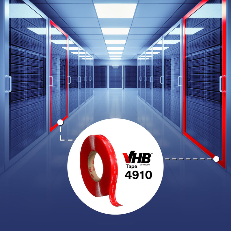 3M VHB Heavy Duty Mounting Tape 4910 Clear, 3/4 in x 15 yd, 40.0 mil (Pack of 1)