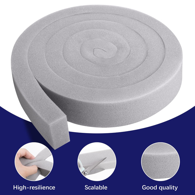 [Australia - AusPower] - 2 Pcs Air Conditioner Foam Tape-2'' x 1'' x 6.5 Ft Foam Air Conditioner Weatherseal Tape- Non-Adhesive Foam Seal Strip with Glue Point for Air Conditioner Door Window Seal grey-2pcs 2 
