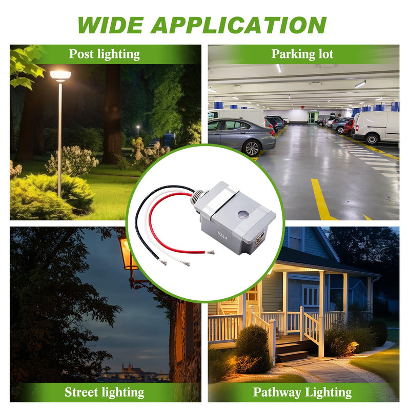 [Australia - AusPower] - Retisee 2 Pcs Photocell Sensor for Outdoor Light 120vac 50/60 Hz Waterproof Dusk to Dawn Photoelectric for Back Yard Lightening Compatible with Incandescent/compact Fluorescent/halogen/led (Classic) Classic 