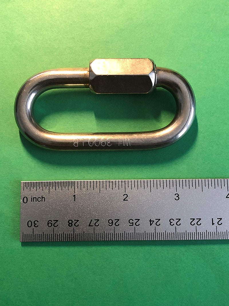 [Australia - AusPower] - US STAINLESS 4 Pieces Stainless Steel 316 Quick Link 3/8" (10mm) Marine Grade 