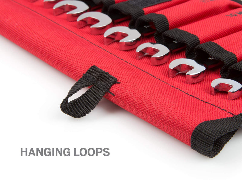 TEKTON Stubby Combination Wrench Set, 12-Piece | WRN01190 12-Piece (8-19 mm) Pouch