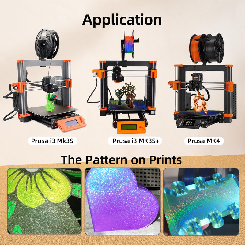 [Australia - AusPower] - Upgrade Platform for Prusa i3 MK3 Build Plate, Double Sided Smooth PEO+Textured PEI Spring Steel Flexible PEI Sheet 241x253.8mm for Prusa I3 MK2 2.5S MK52 MK3S MK3S+ MK4 3D Printer PEO PEI (No Magnetic Plate) 