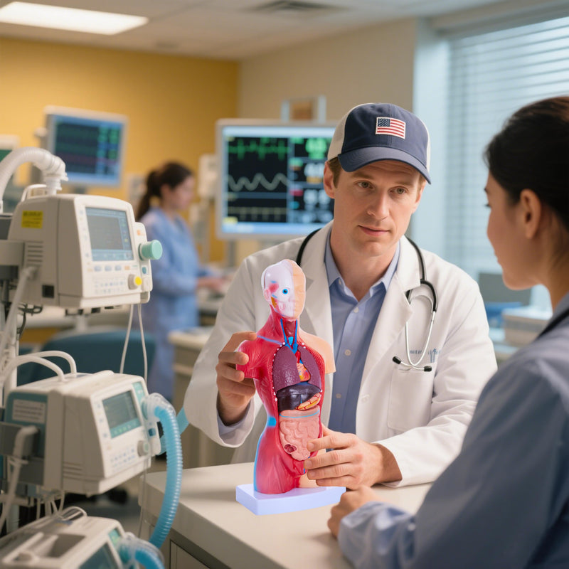 [Australia - AusPower] - Human Body Model for Anatomy Study - 15 PCS Removable 11 inch Human Torso Anatomy Model with Internal Organs - Assembly Anatomy Torsol Model for Students, Teachers 