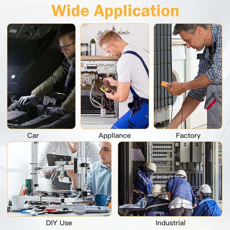 [Australia - AusPower] - Continuity Tester, Cable Detector and Tone Generator, Network Line Finder, Interference-free Multifunction Line Finder, Line Finder and Test of the Passage of Telephone Lines 