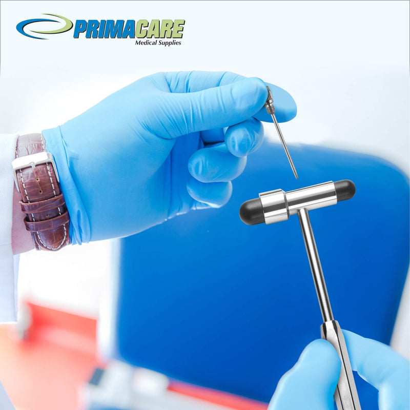 [Australia - AusPower] - Primacare DH-3693 Buck Neuro Reflex Hammer | Neurological Reflexes Testing Hammer with Dual-Plastic Head & Built-In Brush | Best Medical Supplies for Doctors, Nurses and Students | 7.5 Inches 1 
