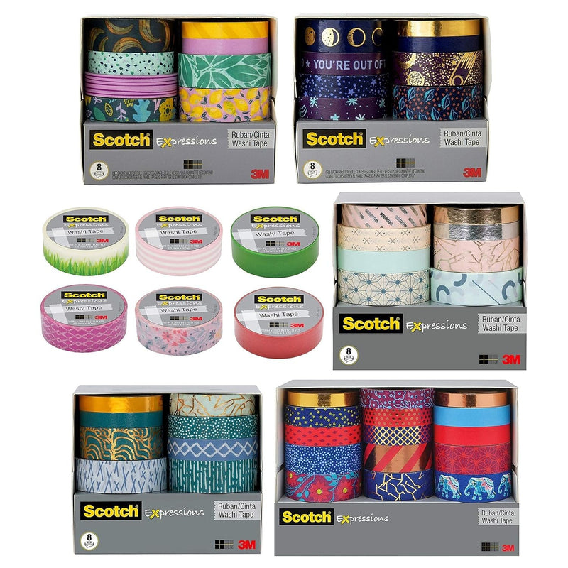 Scotch Expressions Washi Crafting Tape: 0.59 in. x 393 in. (Iridescent Purple)