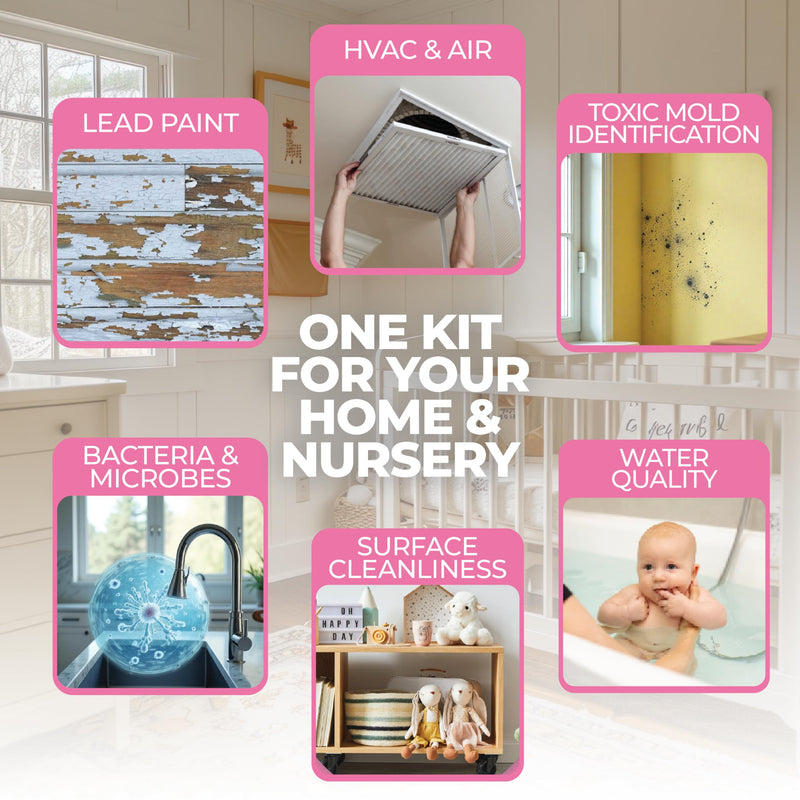 [Australia - AusPower] - Nursery Prep Kit for Expecting Parents – Test Air, Water, Surfaces – Mom-Approved for Peace of Mind – Prep Your Nursery with Confidence – Made in USA by Detekt 00199284448254 