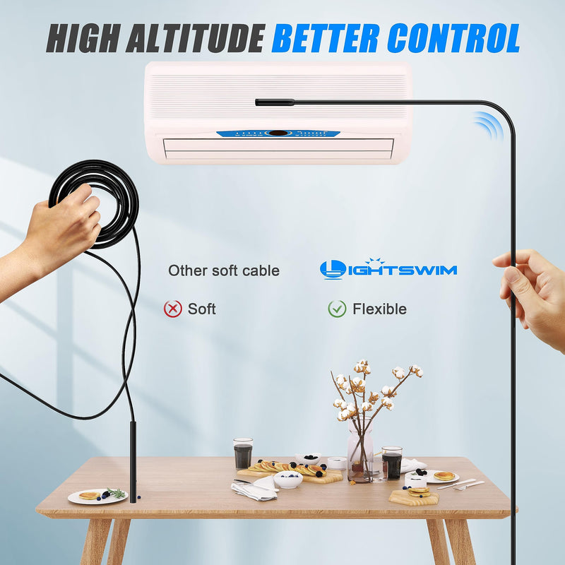 [Australia - AusPower] - Industrial Endoscope Inspection Camera, 4.3" IPS Borescope Sewer Camera with Handheld IP67 Waterproof Snake Camera with 8 LED Lights 16.5FT Semi-Rigid Cable 