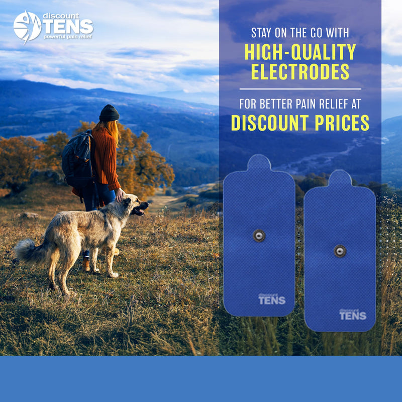 Discount TENS – HiDow Compatible Replacement TENS Electrodes, Premium XL 2x4 Inch Snap Pads, Ten Pairs (20 Pads) of Durable Reusable Electrode Pads for TENS Units, EMS Muscle Stimulators and Massagers 10 Pair (20 Pads)