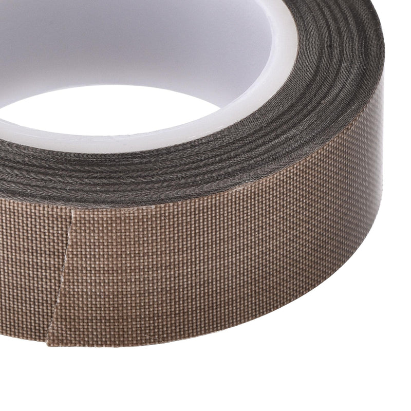uxcell Heat Resistant Tape High Temperature Tape PTFE Film Adhesive Tape 25mm Width 10m 33ft Long Brown