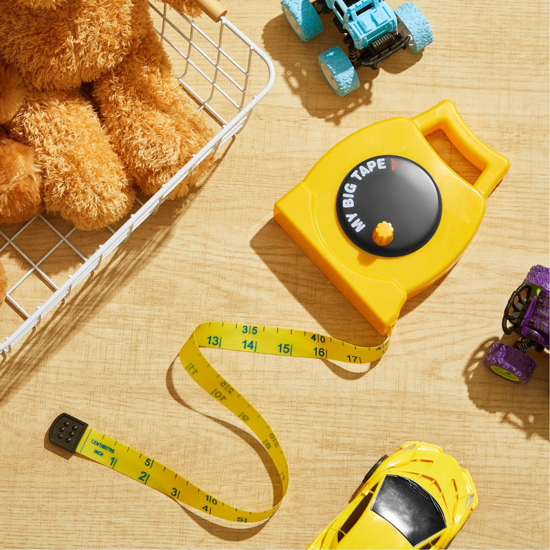 2 Pack Kids Measuring Tape Retractable Tape Measure Educational Construction Toys Back to School Gift for Toddler Boys Girls Age 3+ Pretend Play Tool Christmas 3.28 ft (Classic Style) 2 Classic Style