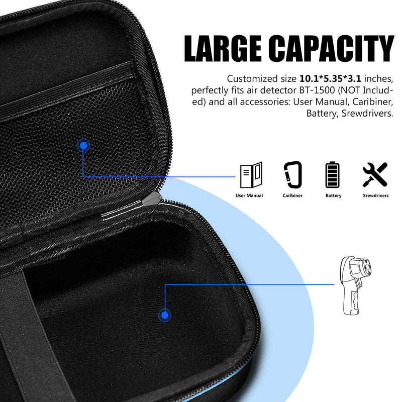 [Australia - AusPower] - BTMETER Hard Travel Case Bag Protect BT-1500 Series Handheld Pyrometer 