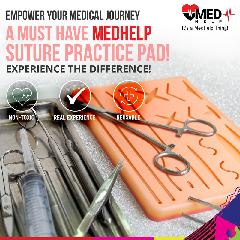 [Australia - AusPower] - Suture Practice Pad for Medical Students - Advanced Suture Pad 3 Layers with 17 Wounds, Practice Suture Pad for Vet and Nursery Training Suture Practice Pad 