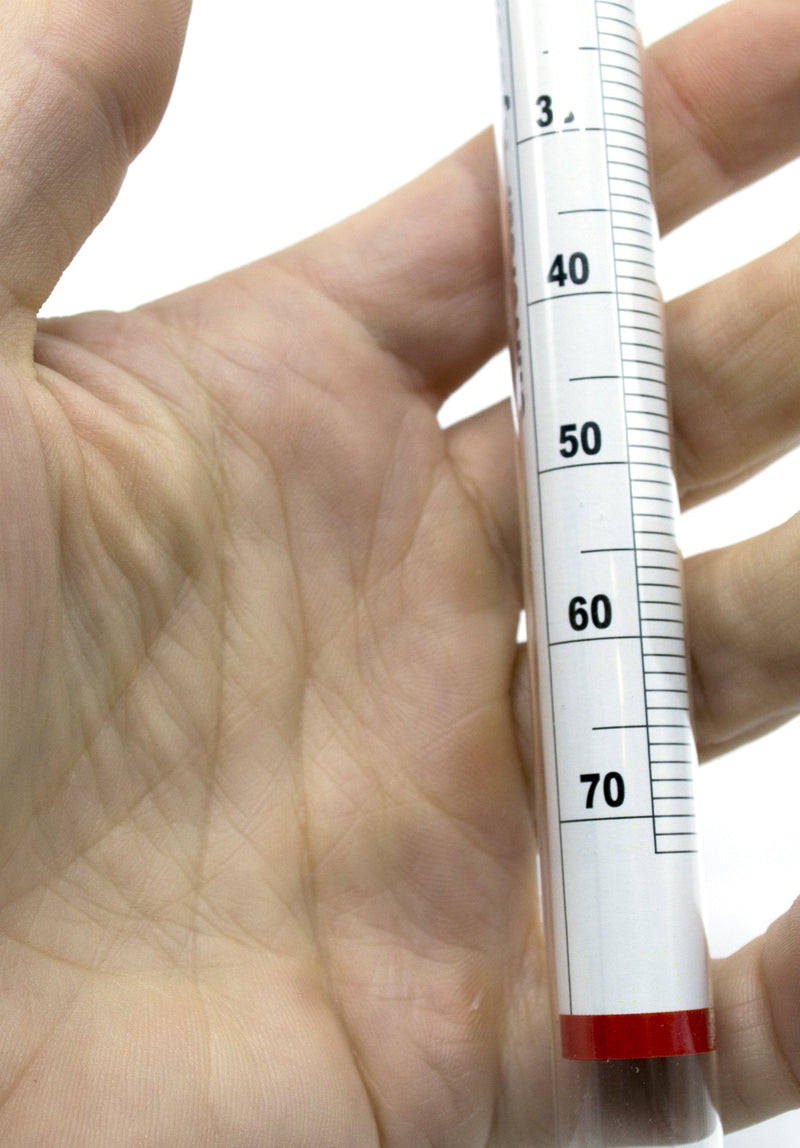 EISCO Universal Laboratory Hydrometer in Hard Plastic Case- Measure Specific Gravity Range 0.700 to 2.000-0.01 Graduations - Dual Scale for Light and Heavy Liquids