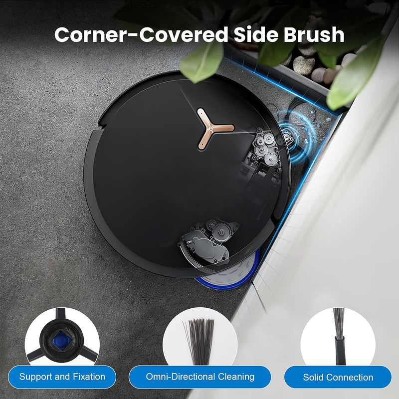 24 Pcs Replacement Parts for Ecovacs Deebot T50 Pro Omni / T50 Pro Omni Gen2 / T50 Omni Robot Vacuum, Include 1 Main Brush, 6 Dust Bags, 4 Filters, 6 Side Brushes, 6 Mop Pads and 1 Cleaning Tool T50 PRO OMNI-KIT