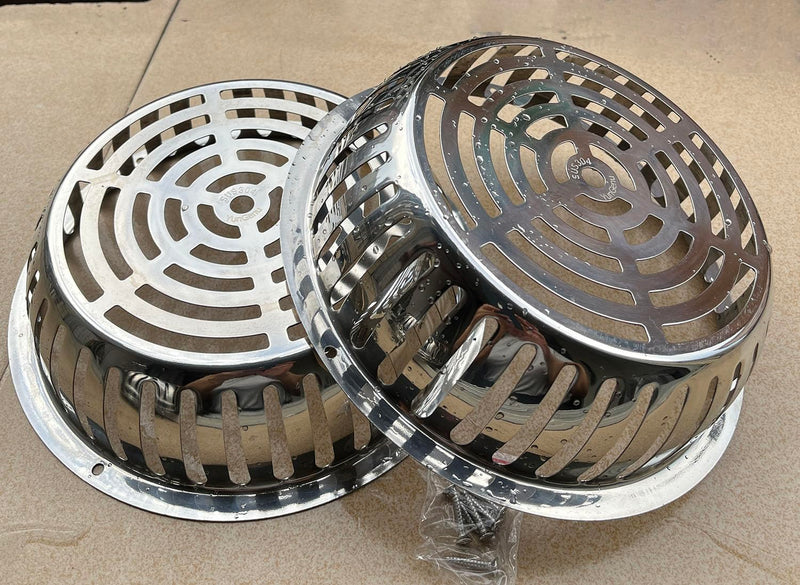 [Australia - AusPower] - SUS304 Stainless Steel Roof Dome Drain Cover Strainer Anti-Clogging Atrium Grate 2pcs/pk (Φ: 8.5 inch) Φ: 8.5 inch 