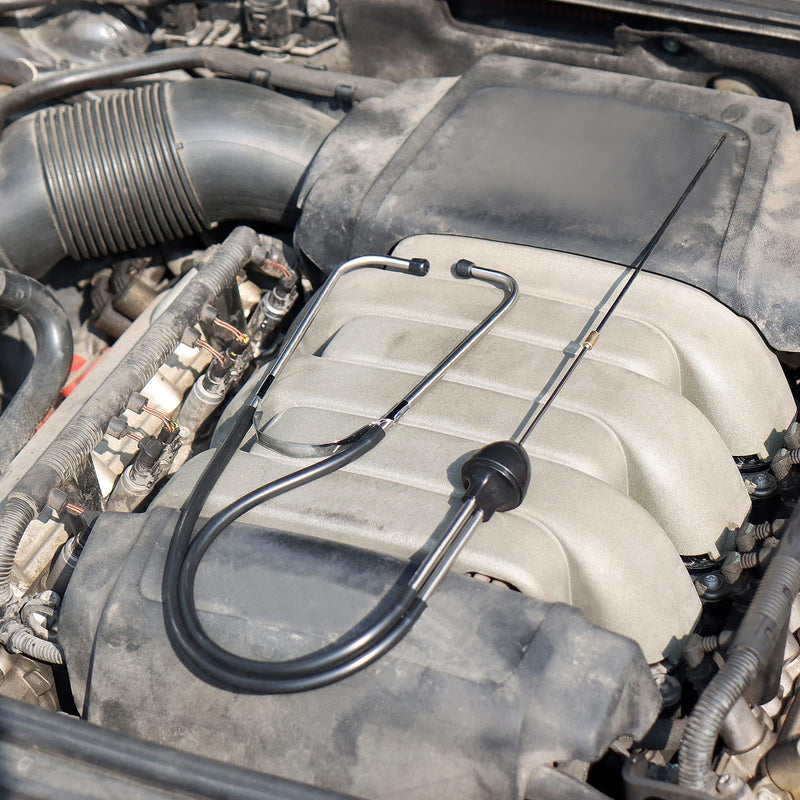 CCLIFE Mechanic Stethoscope Motor Car Machine Diagnostic Tool | With two 300 mm steel tips for engine troubleshooting. Ideal for engine blocks, cylinder heads, gears and bearings.