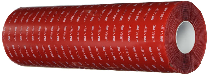 3M VHB Heavy Duty Mounting Tape 4910, Clear, 1 in width x 5 yd length (1 Roll) 0.040 Inches 1 inches 5 Yards