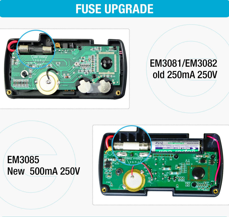 [Australia - AusPower] - ALLOSUN Digital Multimeter Pocket Size DC AC Voltage Current Tester NCV Ohm Capacitance Frequency Diode and Continuity Test Auto Range (EM3085A (Upgraded)) 