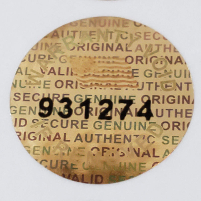 Golden Color 14 MM (0.53 inch) Round with Serial Number Hologram Labels Tamper Evident Stickers Security Void Seals Labels - Dealimax Brand (1000) 1000