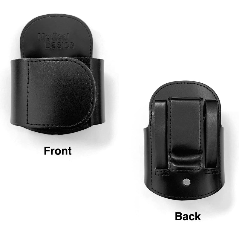 [Australia - AusPower] - Stethoscope Holder with Velcro Closure and Padded Hip/Belt Clip for Littmann - Genuine Leather Universal Stethoscope Holster 