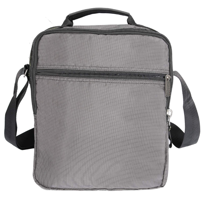 [Australia - AusPower] - Vertical Messenger Bag, Crossbody Bag, Shoulder Bag Work Satchel for iPad Tablet Kindle Large-gray 