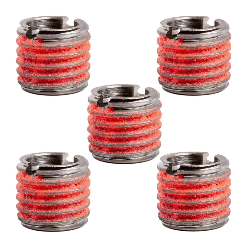 E-Z LOK - 453-12 E-Z Lok Externally Threaded Insert, 303 Stainless Steel, M12-1.75 Internal Threads, M16x2.0 External Threads, 16.99mm Length, Made in US (Pack of 5) Pack of 5 M12-1.75 IT, M16x2.0 ET, 16.99mm L (Pack of 1)