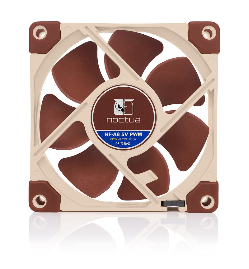 Noctua NF-A8 5V PWM, Premium Quiet Fan with USB Power Adaptor Cable, 4-Pin, 5V Version (80mm, Brown) (Pack of 2) 80x80x25mm (Pack of 2)