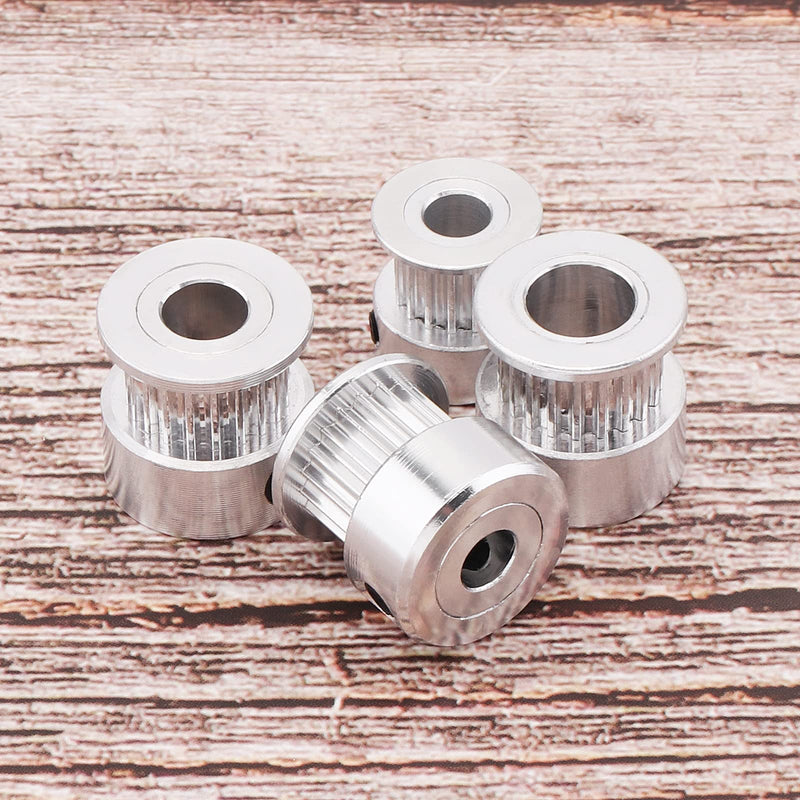 [Australia - AusPower] - 5 Pack GT2 Pulley 16 Teeth 5mm Bore 16T Timing Belt Pulley Wheel Aluminum for 3D Printer 6mm Belt 16T Bore 5mm 