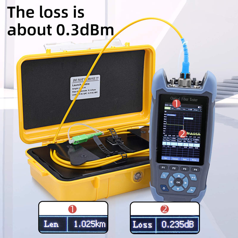 Fiber Optic Test Tool SC/UPC-SC/APC SM（9/125） OTDR Launch Cable Box Extension Cord OTDR Dead Zone Eliminator